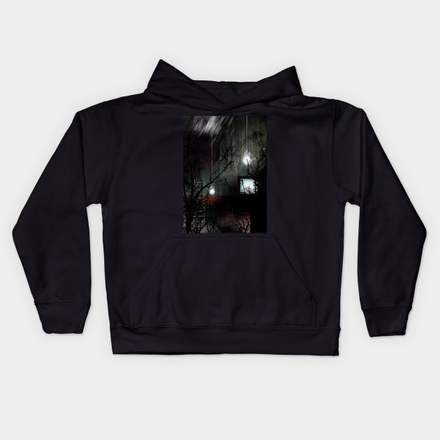 Dark room Kids Hoodie by rolffimages